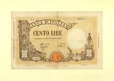ITALIA ITALIA 100 LIRE CENTO BANCA D'ITALIA 10 OTTOBRE 1944 P-67a VF++ RARA