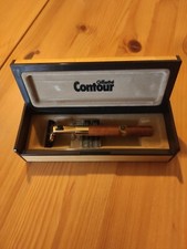 Gillette Contour Gold Mahogany Nuovo Rasoio NOS Special Edition Box 
