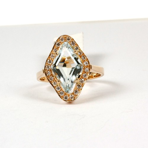 Romantico anello 585 oro - romantico,