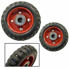 Coppia ruote carrello portapacchi rotelle ricambio ruota piena trasloco