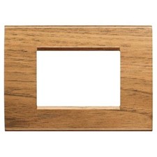 Placca 3 Moduli Living Light Noce  - BTICINO LEGRAND LNA4803LNC