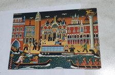 CARTOLINA ILLUSTRATA UDO TONIATO VENEZIA FG