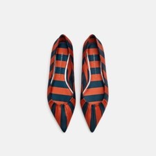 NWT Zara Point Toe Stripped