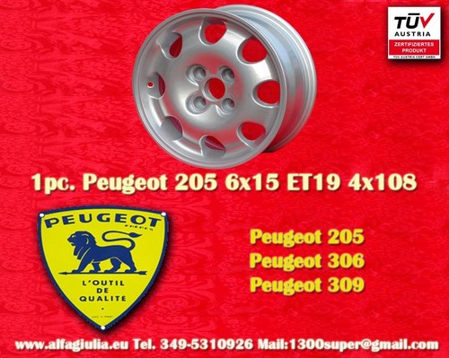 Cerchio peugeot 205 306 - peugeot,