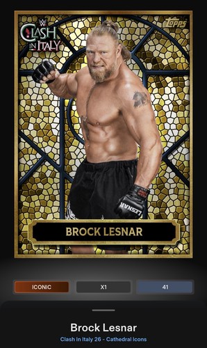 Brock lesnar gold iconic - lesnar,