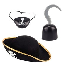  3 Pcs Costume Da Capitan