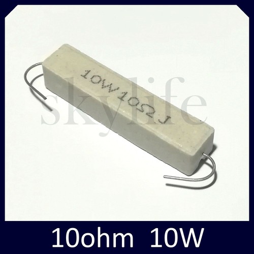 1pz resistenza ceramica - ceramica, 10ohm