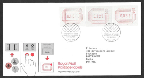 1984 royal mail etichette - 1984,