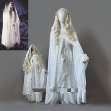 Costume cosplay Signore degli Anelli Lo Hobbit Galadriel abiti parrucca adulto/bambini