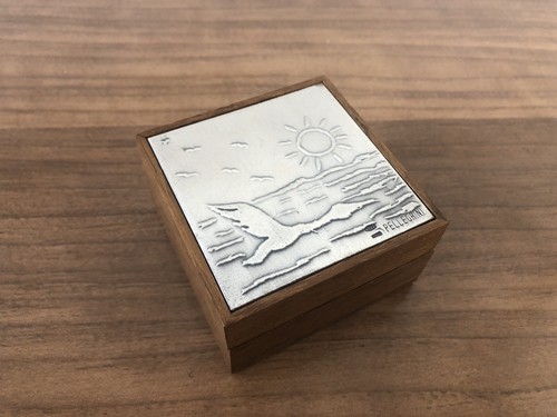 Scatola legno rovere con - legno,