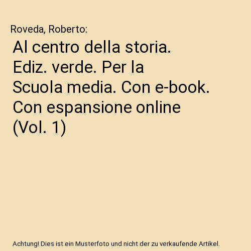 Centro della storia ediz - al, storia.
