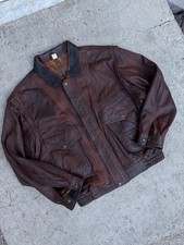 Vintage Bomber Giacca Vera