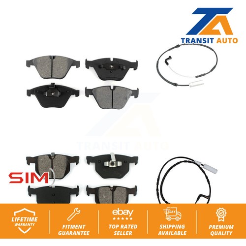 Front rear ceramic brake pads - front,