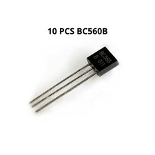10 Pcs BC560B Transistor Bipolare BJT TO-92 PNP 50V 100mA 625mW
