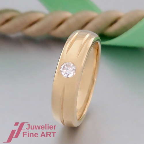 Anello classico solitario - -,