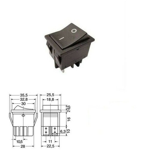 Interruttore bilanciere 220v - a,