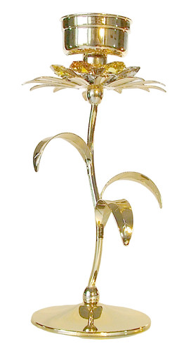 Candeliere alto fiamma gold - alto,