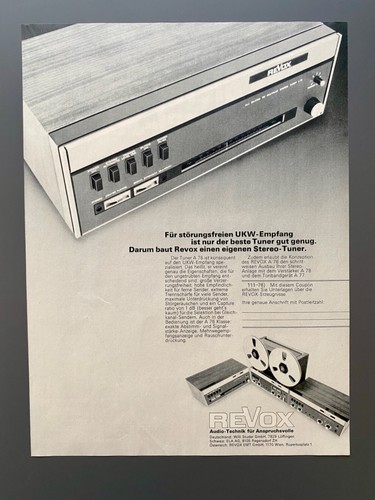 Revox sintonizzatore stereo - revox, a