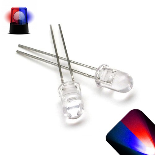 10x5mm blu rosso alternato - blu,