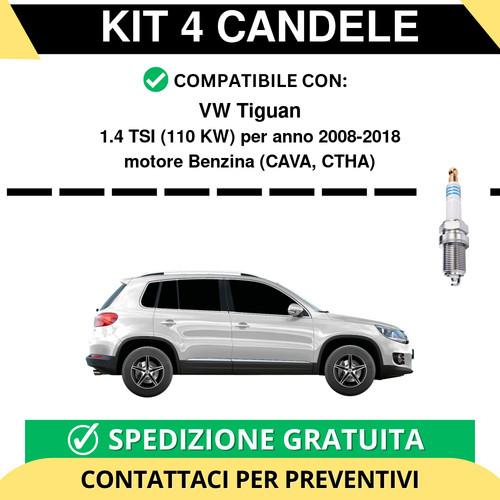 Kit candele per tiguan - candele,