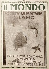Settimanale - Il Mondo N. 26 - Il cartello del pittore Alfonso Corradi - 1919