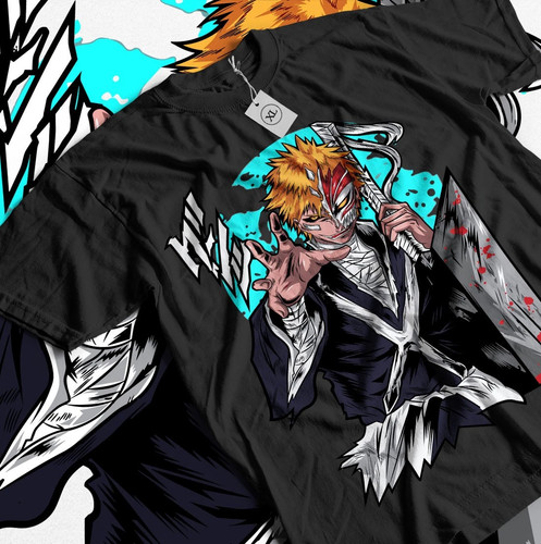 Shirt anime bleach ichigo - anime,