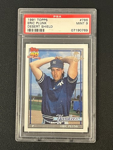 Eric plunk 1991 - eric, topps