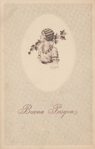 Cartolina augurale buona - cartolina,