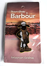 BARBOUR - "Shaun the Sheep" pin badge. Christmas 2024. BRAND NEW.