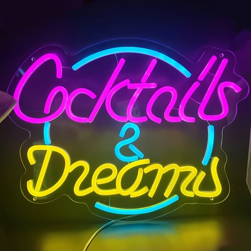 Insegna led parete cocktail - da,