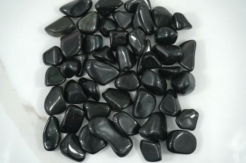 Ossidiana nera arcobaleno - ossidiana,