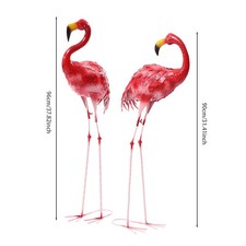 2x statuine rosa grandi