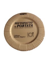 2 VASSOI SOTTOPIATTI TONDI ORO