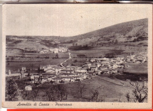 Cartolina avendita cascia - avendita,