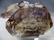 Hochglänzener Amethyst - Rauchquarz - Bergkristall - Elestial - Doppelender