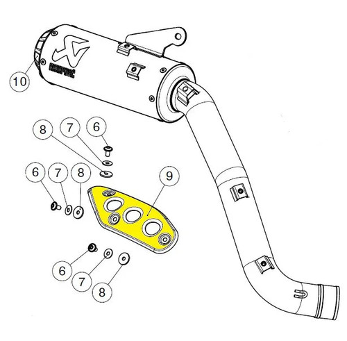 Akrapovic hsy7r3 paracalore - akrapovic, p-hsy7r3