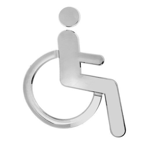 Acrilico disabili adesivo - disabili, wc