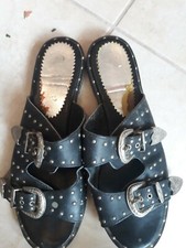 lotto 894b scarpe donna ciabatte sandali nere n.40