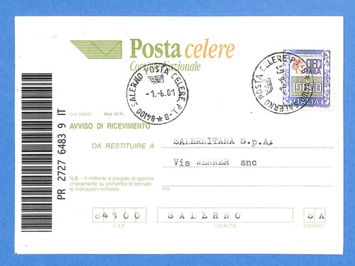 Avviso ricevimento del - avviso,