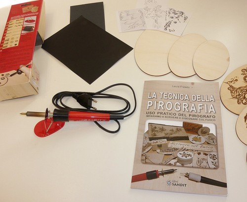 Pirografia set pirografo - pirografia,