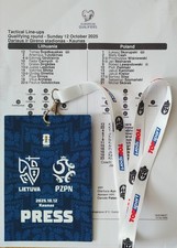 BIGLIETTO Press Media 12.10.2025 Lituania Lituania - Polonia Polska Polonia 