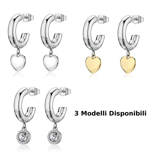 Orecchini cerchio pendenti - orecchini,