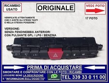 PLANCIA PULSANTIERA TASTI PULSANTI CENTRALE 4 FRECCE GPL LPG LANCIA Y YPSILON