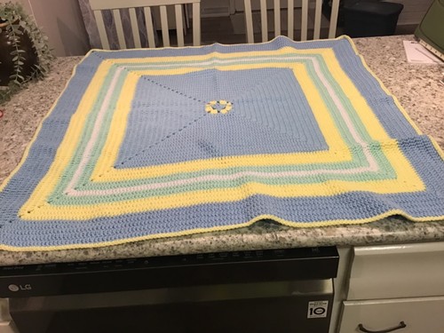 Coperta afgana bambino vintage