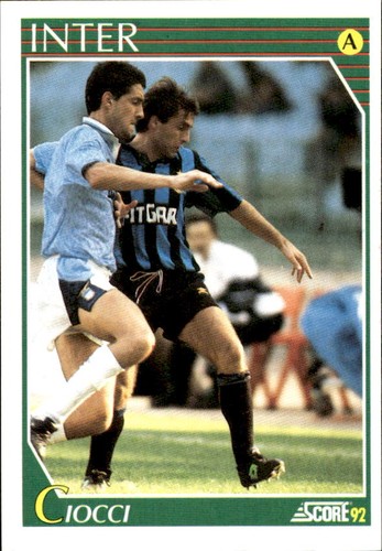 Card italian league score 1992 - italian,