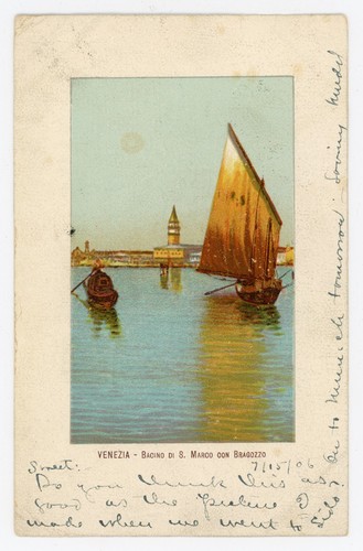 1906 venezia bacino marco - venezia, di