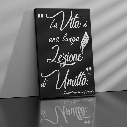 Quadro bianco nero tela - e, su