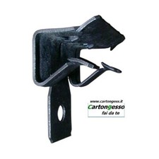 Clip in acciaio per fissaggio