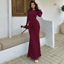 Abito Lungo Elegante Rosso