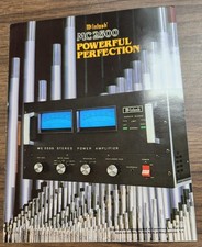 MCINTOSH MC2500 AMPLIFICATORE DI POTENZA STEREO INFO BROCHURE
